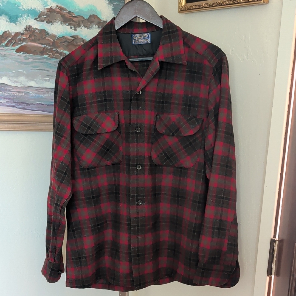 Pendleton Red and Black Checkered Shirt
